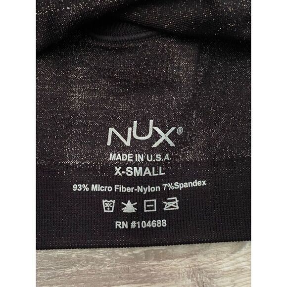 NUX Stretch Snakeskin Racerback Sports Bra Size XS Lot of 2 - Picture 3 of 3